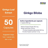 Now Foods Ginkgo Biloba 120 mg