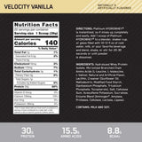 Optimum Nutrition Platinum Hydro Whey 800g (1.76 Lbs) - Velocity Vanilla