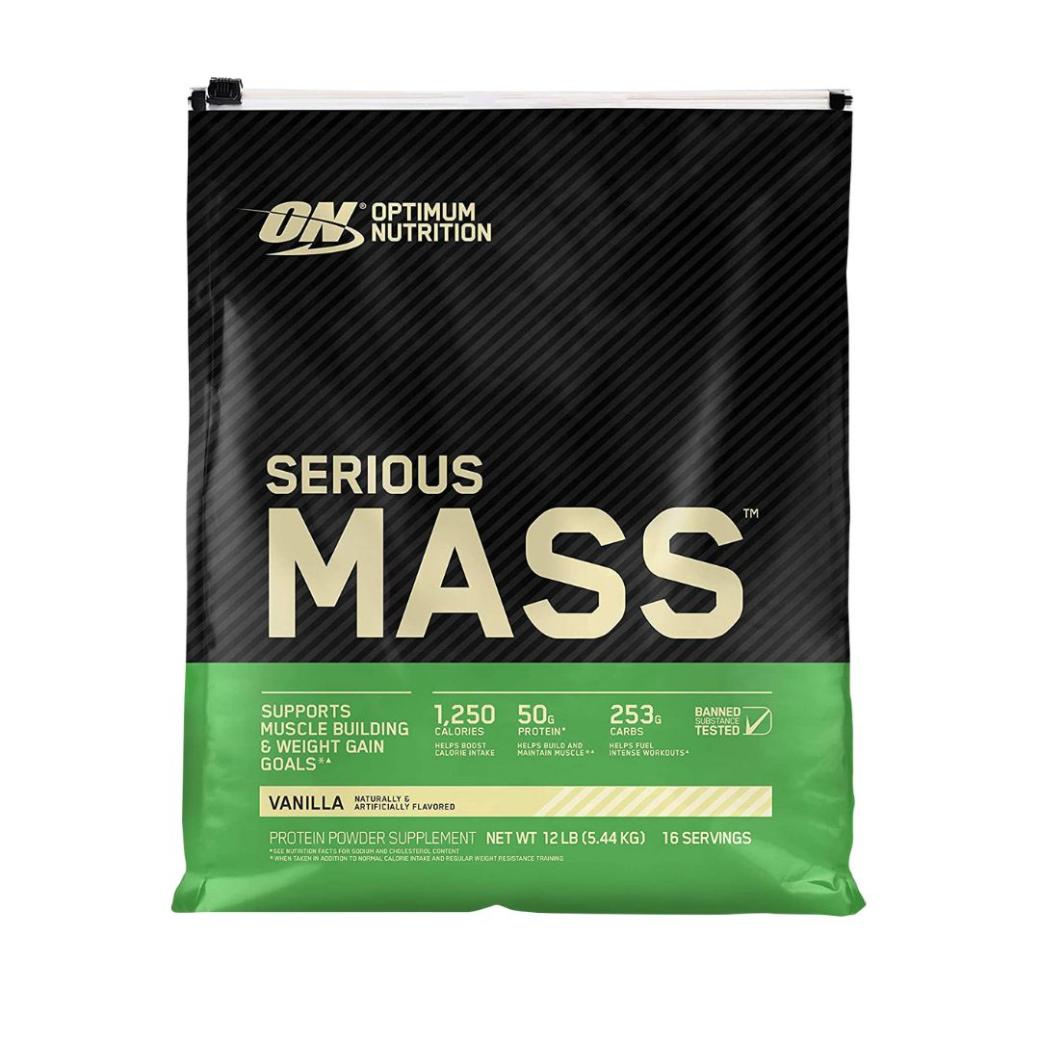 Optimum Nutrition Serious Mass  (12 Lbs/5.44 kg) -Vanilla