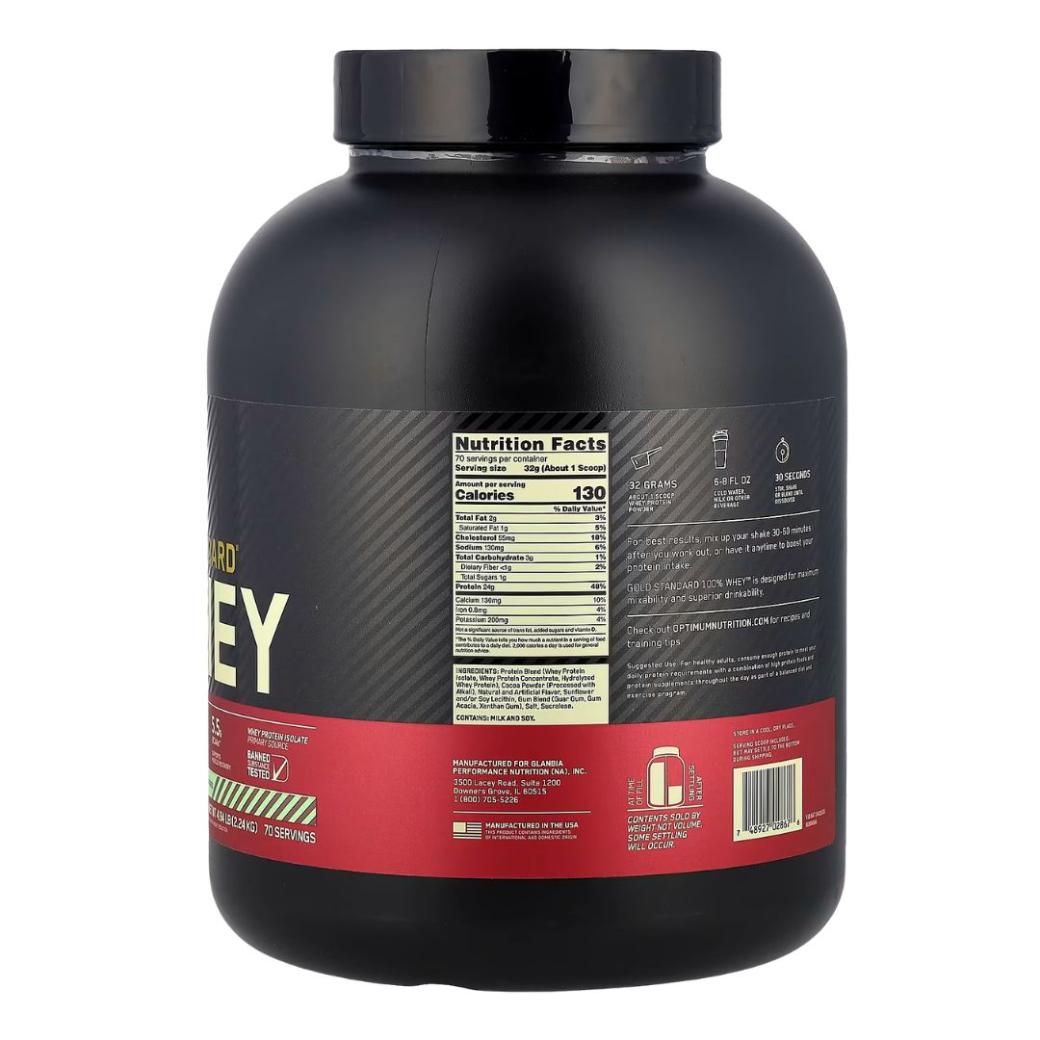 ออพติมัม นูทริชั่น โกลด์ สแตนดาร์ท เวย์โปรตีน - ช็อคโกแลต มินท์ (4.94 ปอนด์ / 70 เสิร์ฟ)