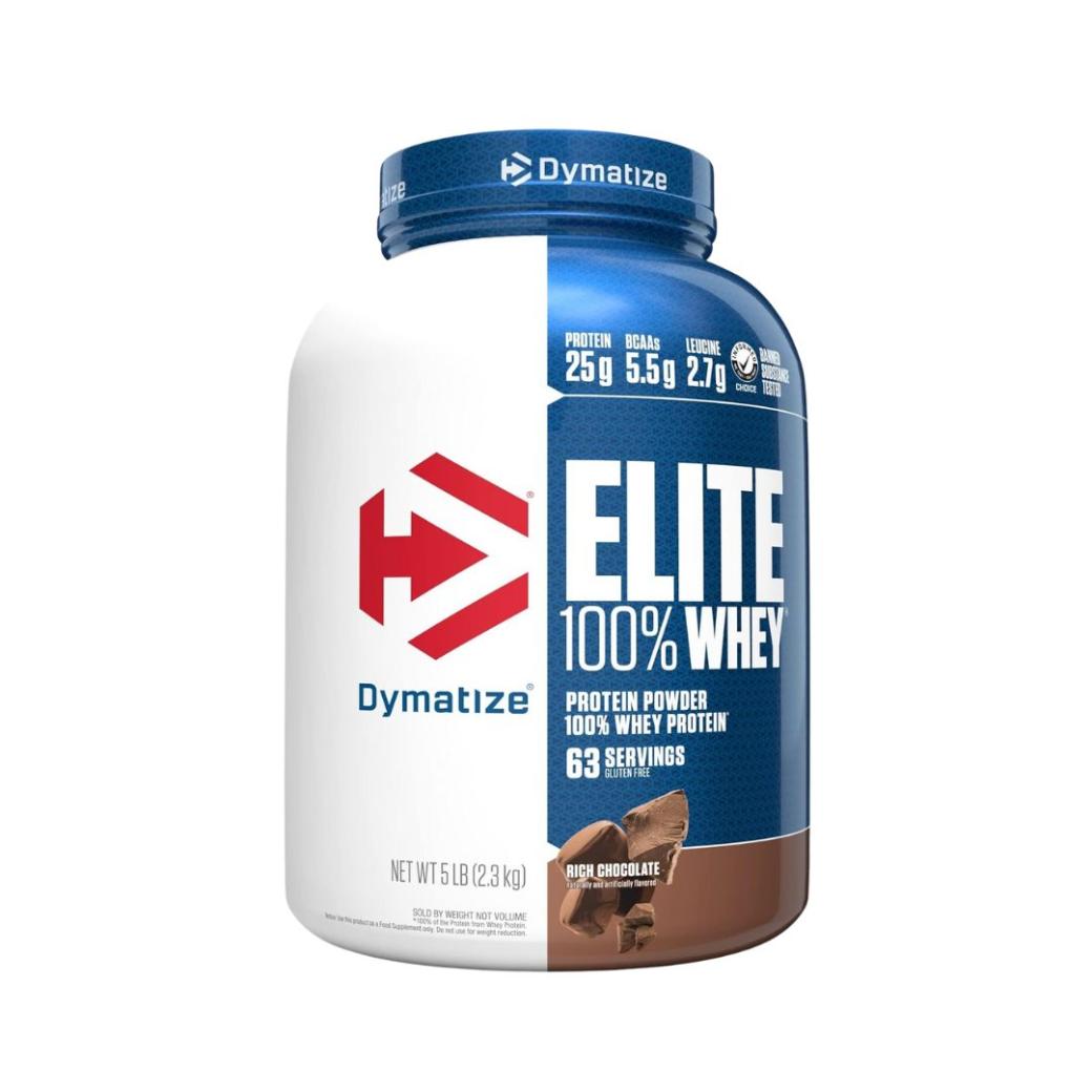 Dymatize Elite 100% Whey - Rich Chocolate (5 lb - 63 serving)