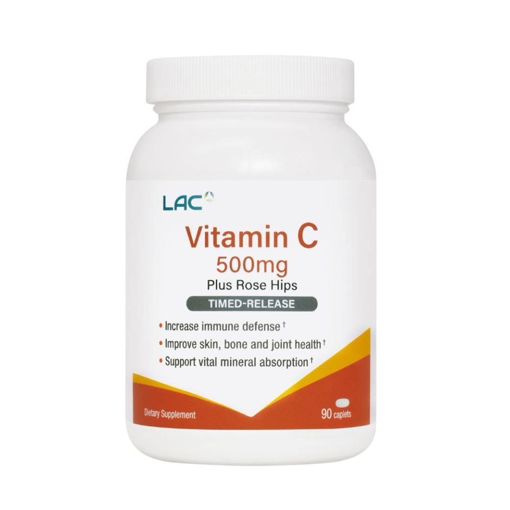 LAC Vitamin C 500mg Plus Rose Hips