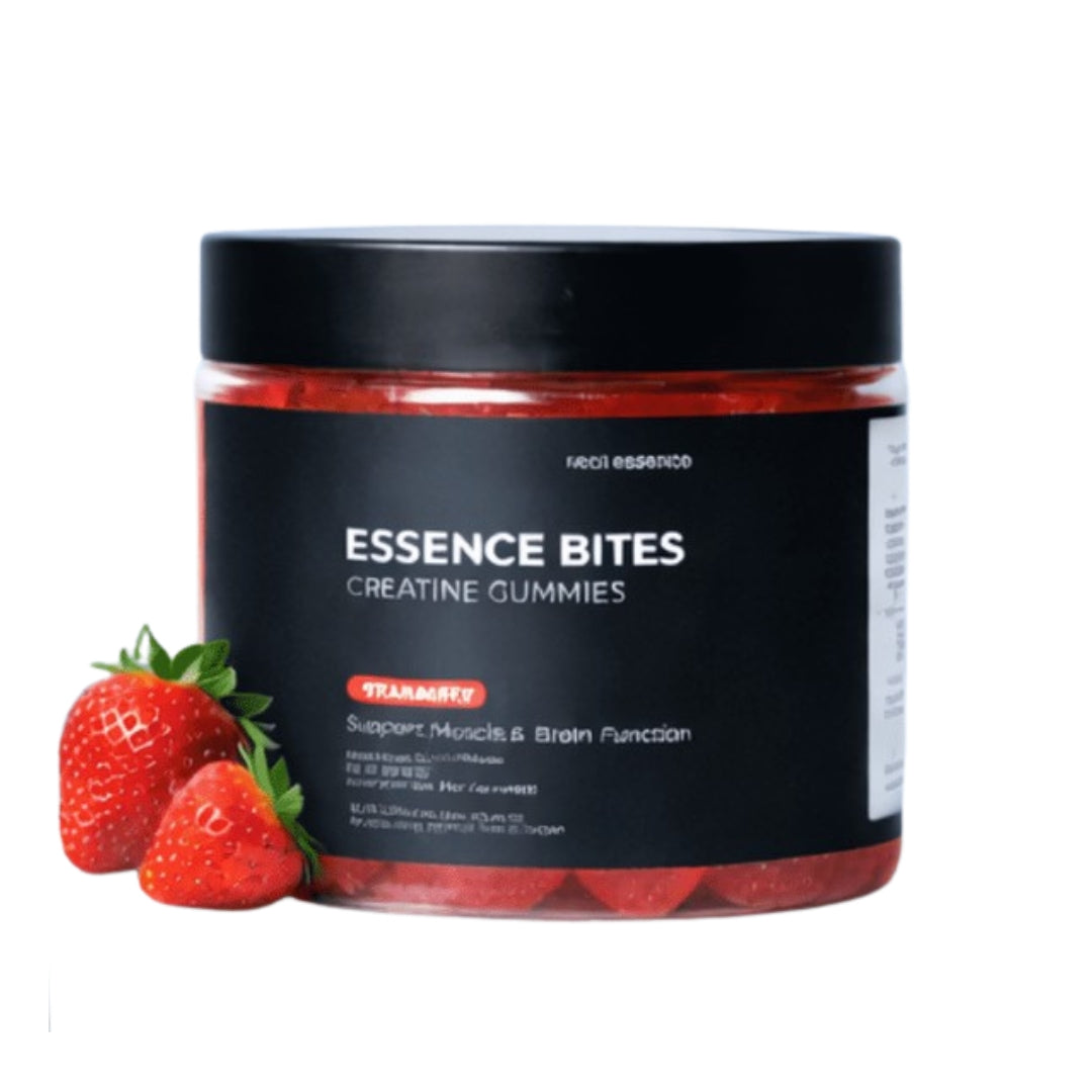 Real Essence Creatine Gummies - Strawberry (90 gummies)