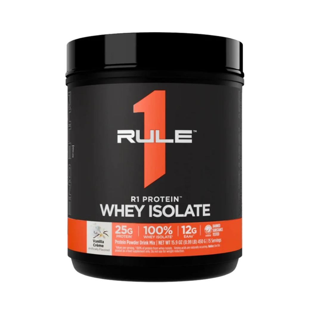 RULE1 R1 Protein Whey Isolate - Vanilla Crème (0.99 lb - 15 serving)